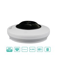 Fisheye 4MP Megapixel IP Kamera POE WLAN Onvif Netzwerk SD-Karte 20m IR