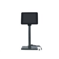 Kundendisplay extern 8 Zoll, True Flat Display, USB Anschluss, schwarz