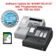 Sharp XE-A137/147 Software Upgrade ink. Programmierung und TSE Chip 2020