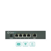 POE Switch 4 Kanal 4x POE IEEE802.3af/at, 1x LAN