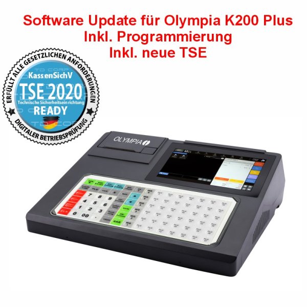 Olympia K200 Plus Software Upgrade ink. Programmierung mit neue TSE