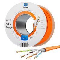 CAT 7 Netzwerkkabel Verlegekabel laufende Meter 1000 MHz...