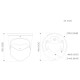 GOLIATH Starlight IP Dome Kamera | 8 MP | 180 Grad | WDR | 25m IR | Ton | SMD | PoE | 4K TiOC Serie