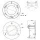 GOLIATH In-ceiling Deckeneinbau Halterung Aluminium Junction Box Deckenhalterung weiß