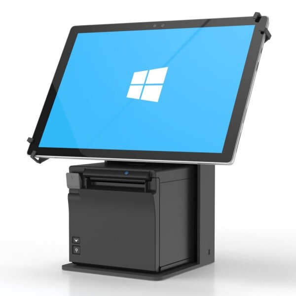 mit Tablethalter (Abb. ohne Tablet und Drucker)